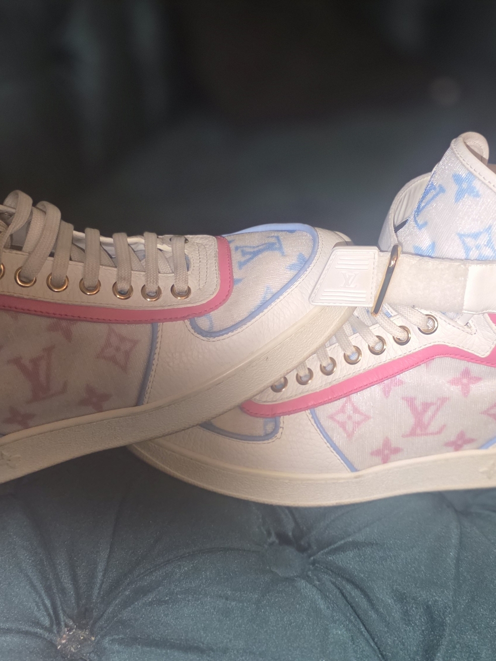 Women’s Pink Louis vuitton Boombox Cartels High-Top Sneakers